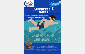 J'apprends à nager  6-12 ans/ Aisance Aquatique 4-5 ans